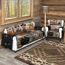 Load image into Gallery viewer, Personalized Halloween Quilted Sofa Cover Family Gift | Cozy Home Decor
