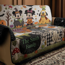 Load image into Gallery viewer, Personalized Halloween Quilted Sofa Cover Family Gift | Cozy Home Decor
