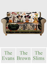 Load image into Gallery viewer, Personalized Halloween Quilted Sofa Cover Family Gift | Cozy Home Decor
