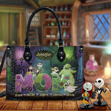 Load image into Gallery viewer, Personalized Nightmare Leather Handbag Custom Name Gift for Mom
