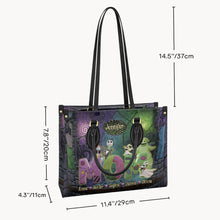 Load image into Gallery viewer, Personalized Nightmare Leather Handbag Custom Name Gift for Mom

