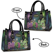 Load image into Gallery viewer, Personalized Nightmare Leather Handbag Custom Name Gift for Mom
