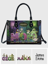 Load image into Gallery viewer, Personalized Nightmare Leather Handbag Custom Name Gift for Mom
