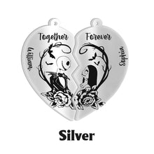 Load image into Gallery viewer, Personalized Matching Pendant Necklace for Couples - Heart Charm Gift
