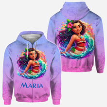 Load image into Gallery viewer, Personalized All Over Shirt with Princess Design for Birthday or Summer
