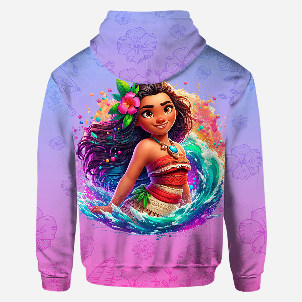 Personalized All Over Shirt with Princess Design for Birthday or Summer