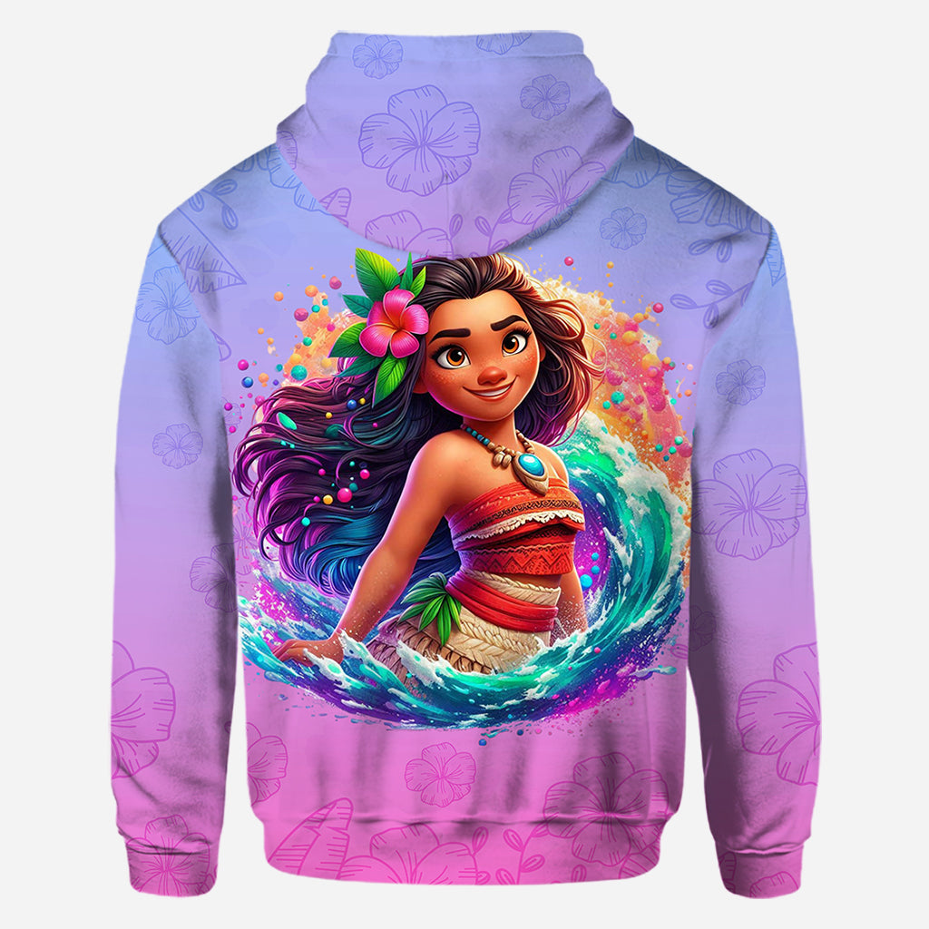 Personalized All Over Shirt with Princess Design for Birthday or Summer
