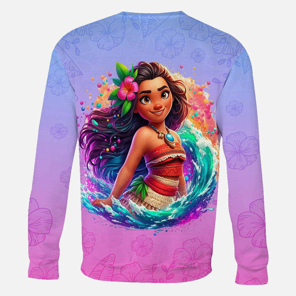 Personalized All Over Shirt with Princess Design for Birthday or Summer