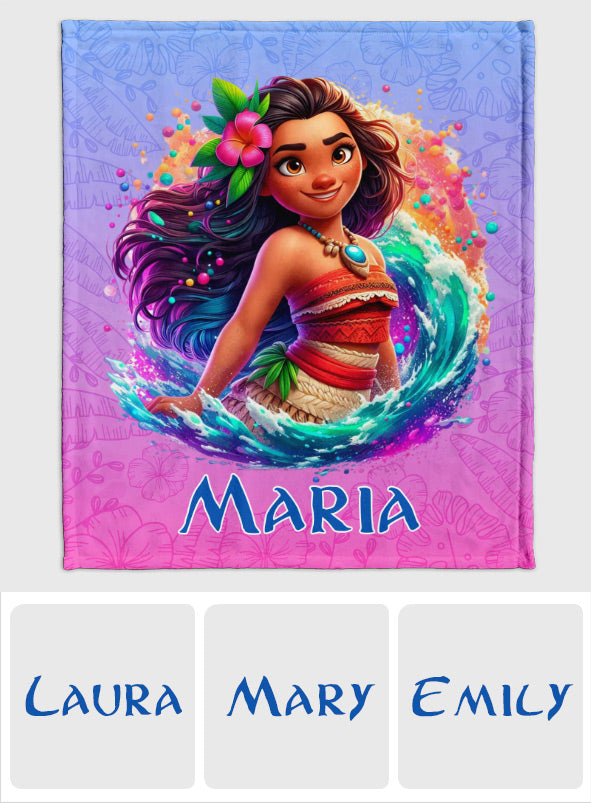 Personalized Princess Of The Sea Blanket Custom Name Gift