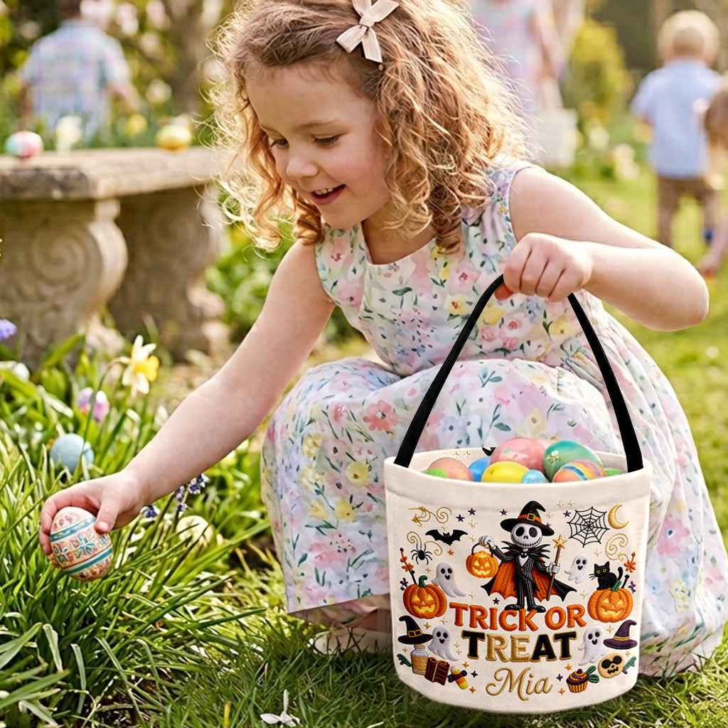 Personalized Halloween Spooky Basket for Kids Trick or Treat Gift