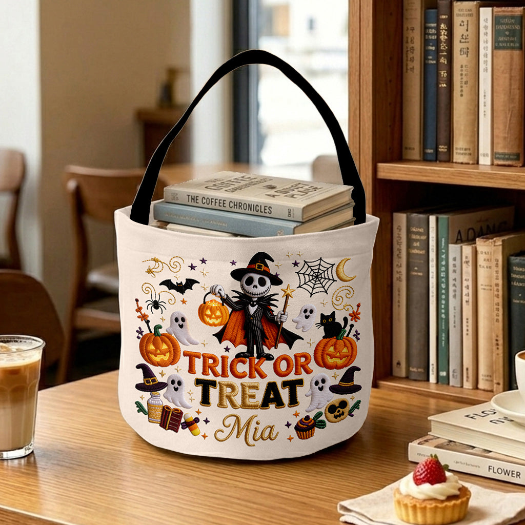 Personalized Halloween Spooky Basket for Kids Trick or Treat Gift