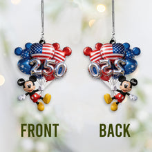 Load image into Gallery viewer, Personalized Acrylic Car Ornament Mickey Mouse 250 Years Gift for Movie Fans
