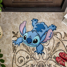 Load image into Gallery viewer, Personalized Blue Alien Tufted Rug Custom Name Gift for Family
