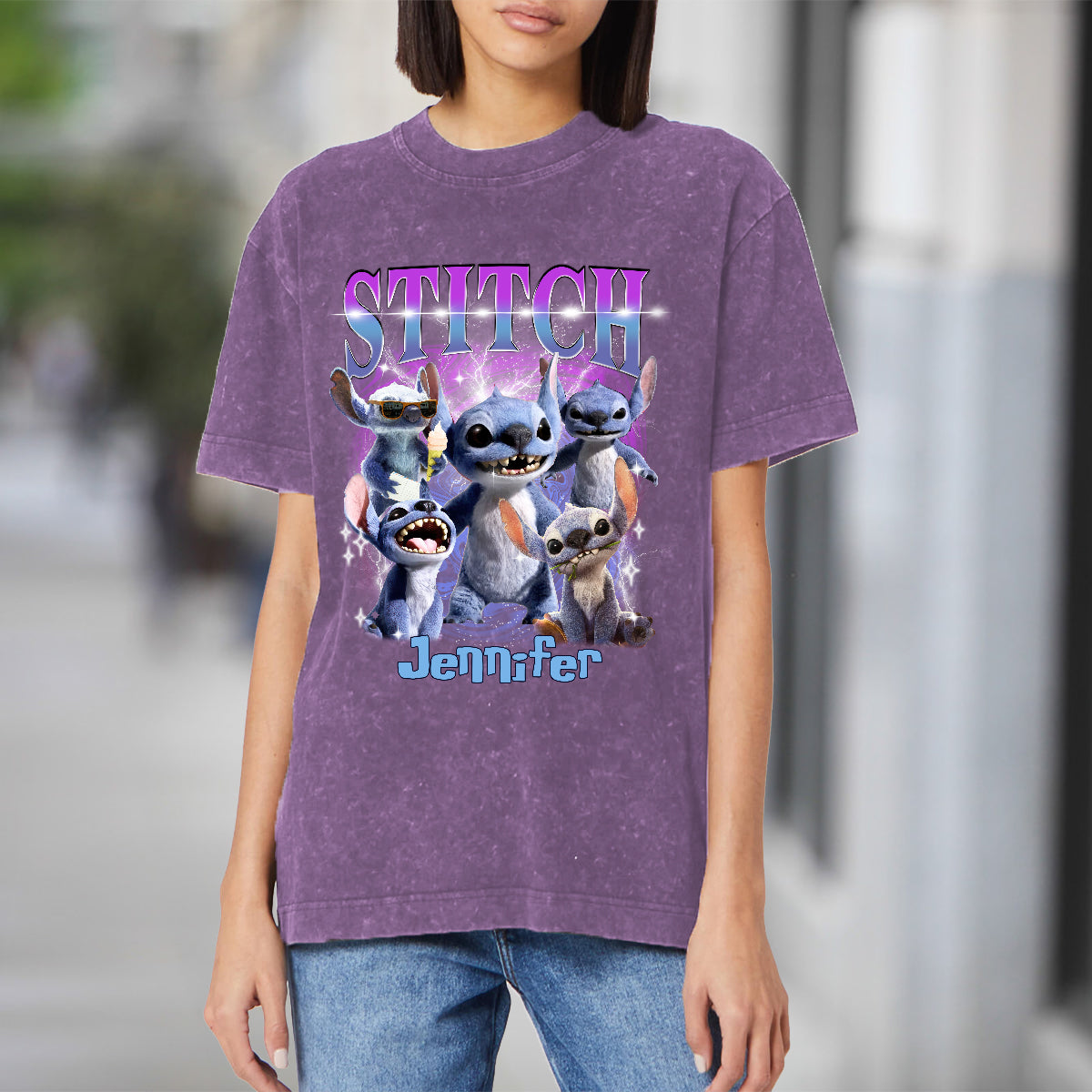 Personalized Ohana Wash T-Shirt Custom Name Gift for Family