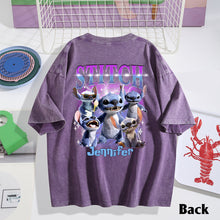 Load image into Gallery viewer, Personalized Ohana Wash T-Shirt Custom Name Gift for Family
