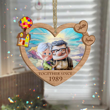 Load image into Gallery viewer, Personalized Heart Shaped Suncatcher Custom Name Gift for Anniversaries
