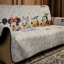 Load image into Gallery viewer, Personalized Disney Quilted Sofa Cover Custom Name Gift for Her
