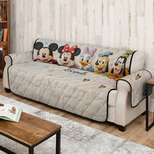 Load image into Gallery viewer, Personalized Disney Quilted Sofa Cover Custom Name Gift for Her
