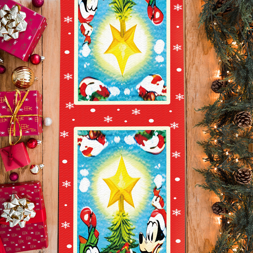 Personalized Christmas Table Runner for Family Holiday Decor