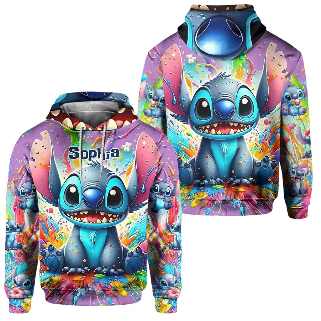 Personalized Colorful Ohana Hoodie & Sweatpants Set for Kids