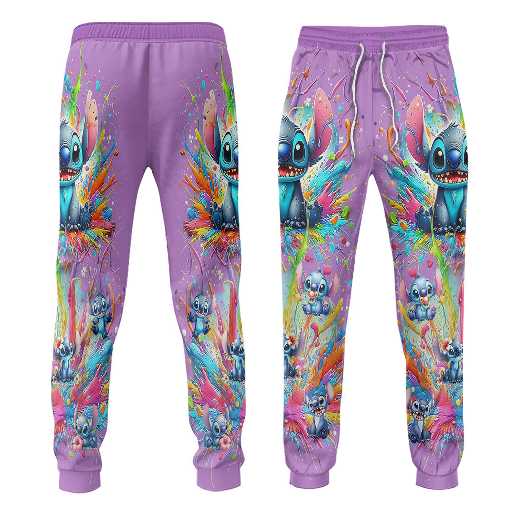 Personalized Colorful Ohana Hoodie & Sweatpants Set for Kids