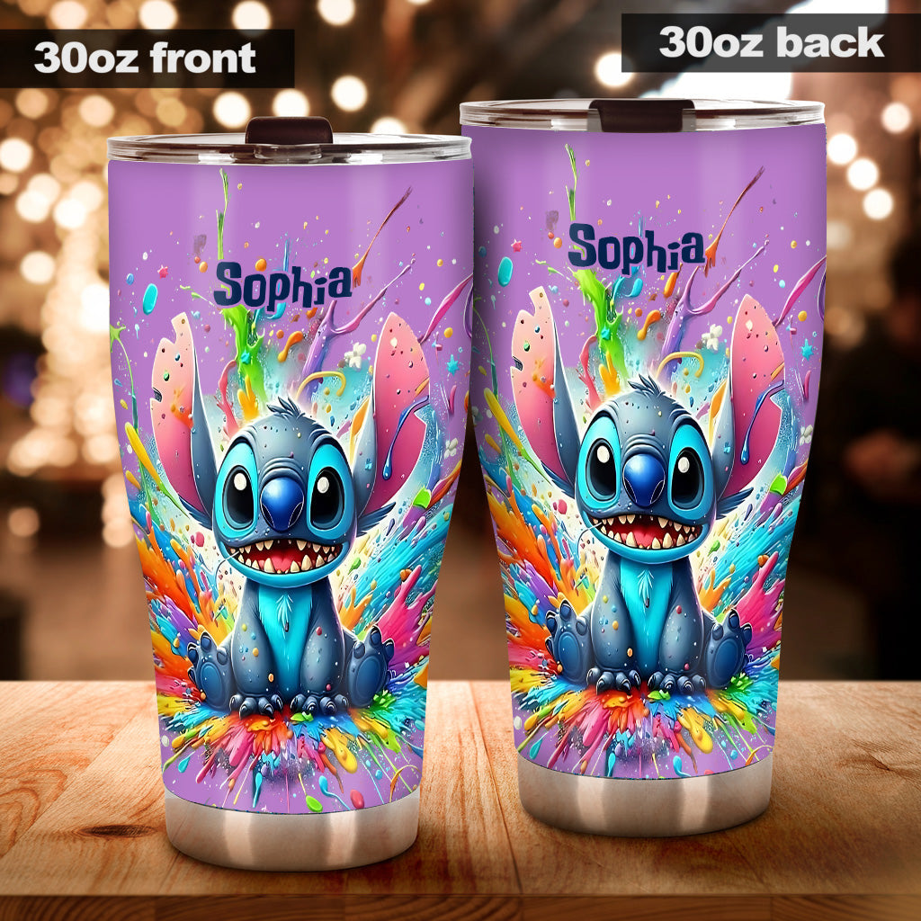 Personalized Ohana Tumbler Custom Name Colorful Gift