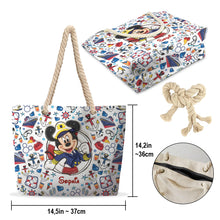 Load image into Gallery viewer, Personalized Canvas Beach Bag with Rope Handle for Kids
