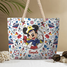 Load image into Gallery viewer, Personalized Canvas Beach Bag with Rope Handle for Kids
