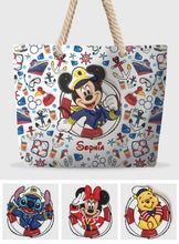 Load image into Gallery viewer, Personalized Canvas Beach Bag with Rope Handle for Kids
