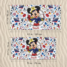 Load image into Gallery viewer, Personalized Quick-dry Beach Towel with Name for Family Cruise
