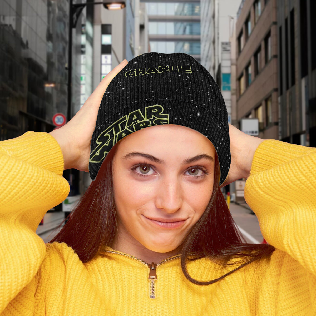 Personalized Star Wars Beanie Hat with Custom Patches for Kids & Adults
