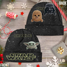 Load image into Gallery viewer, Personalized Star Wars Beanie Hat with Custom Patches for Kids &amp; Adults
