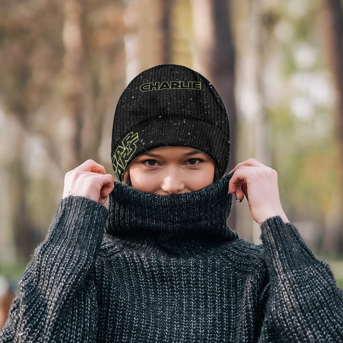 Personalized Star Wars Beanie Hat with Custom Patches for Kids & Adults