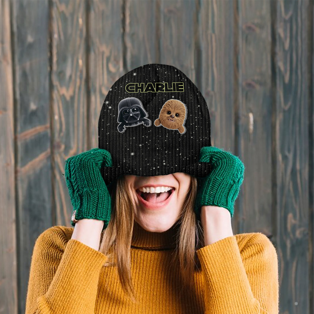 Personalized Star Wars Beanie Hat with Custom Patches for Kids & Adults