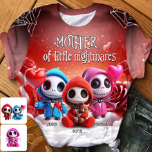 Load image into Gallery viewer, Personalized All Over Shirt for Mom with Little Nightmares Design
