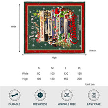 Load image into Gallery viewer, Personalized Christmas Movie Watching Blanket Custom Name Gift

