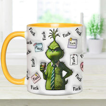 Load image into Gallery viewer, Personalized Grinch Accent Mug Custom Name Fun Gift for Christmas
