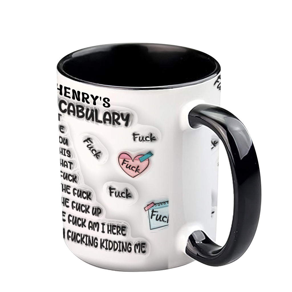 Personalized Grinch Accent Mug Custom Name Fun Gift for Christmas