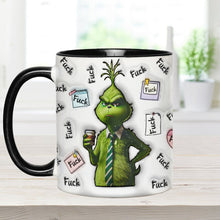 Load image into Gallery viewer, Personalized Grinch Accent Mug Custom Name Fun Gift for Christmas
