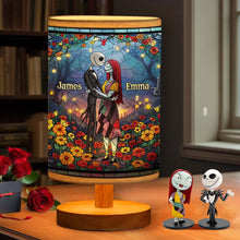 Load image into Gallery viewer, Personalized Nightmare Table Lamp with Wood Base Gift for Couples
