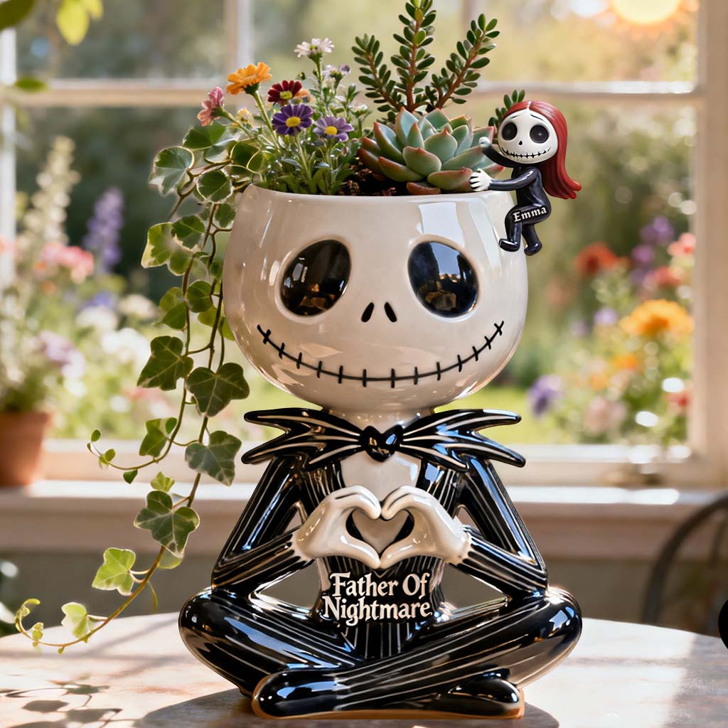 Personalized Nightmare Acrylic Pot and Stake Unique Gift