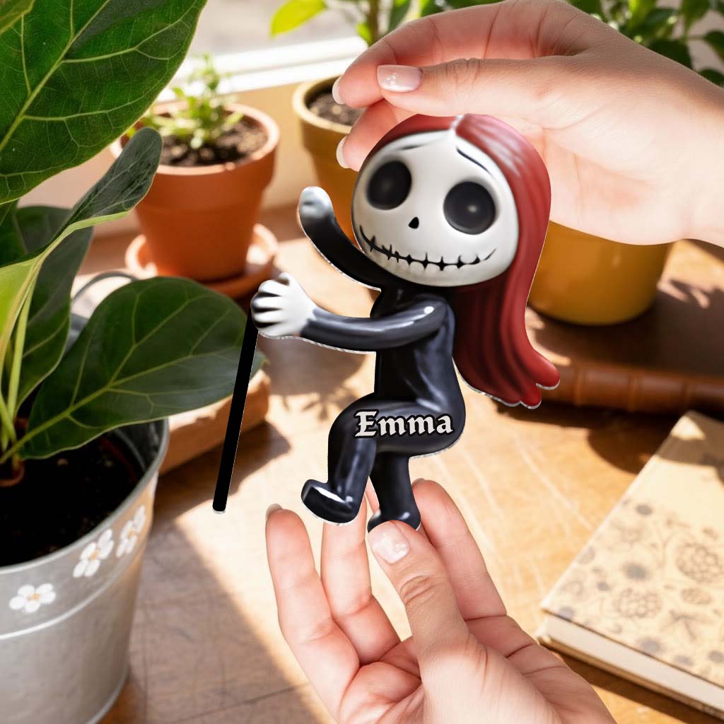 Personalized Nightmare Acrylic Pot and Stake Unique Gift