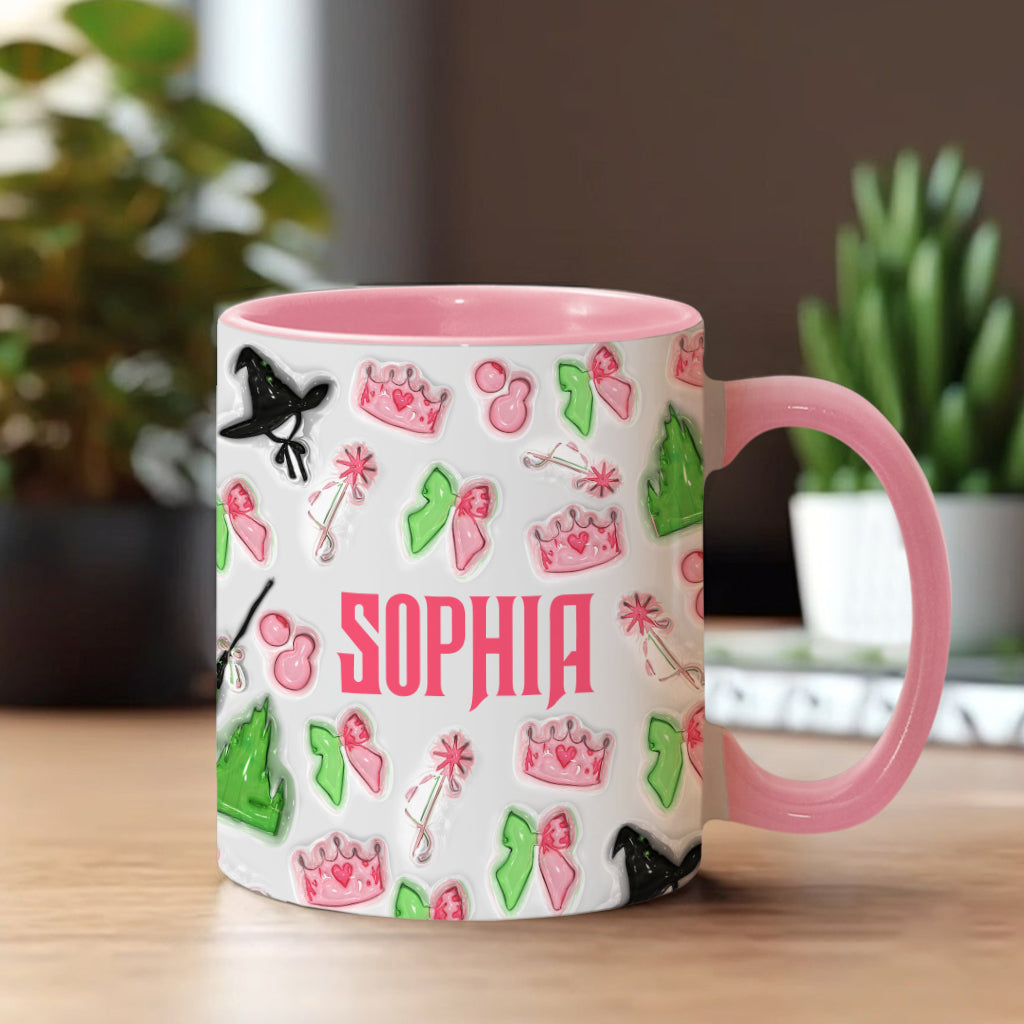 Personalized Witch Accent Mug Custom Name Gift for Halloween