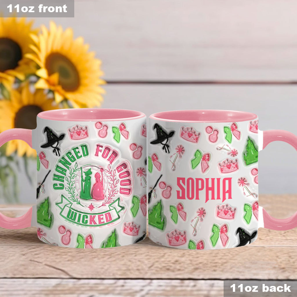 Personalized Witch Accent Mug Custom Name Gift for Halloween
