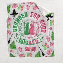 Load image into Gallery viewer, Personalized Witch Blanket Custom Name Gift for Halloween
