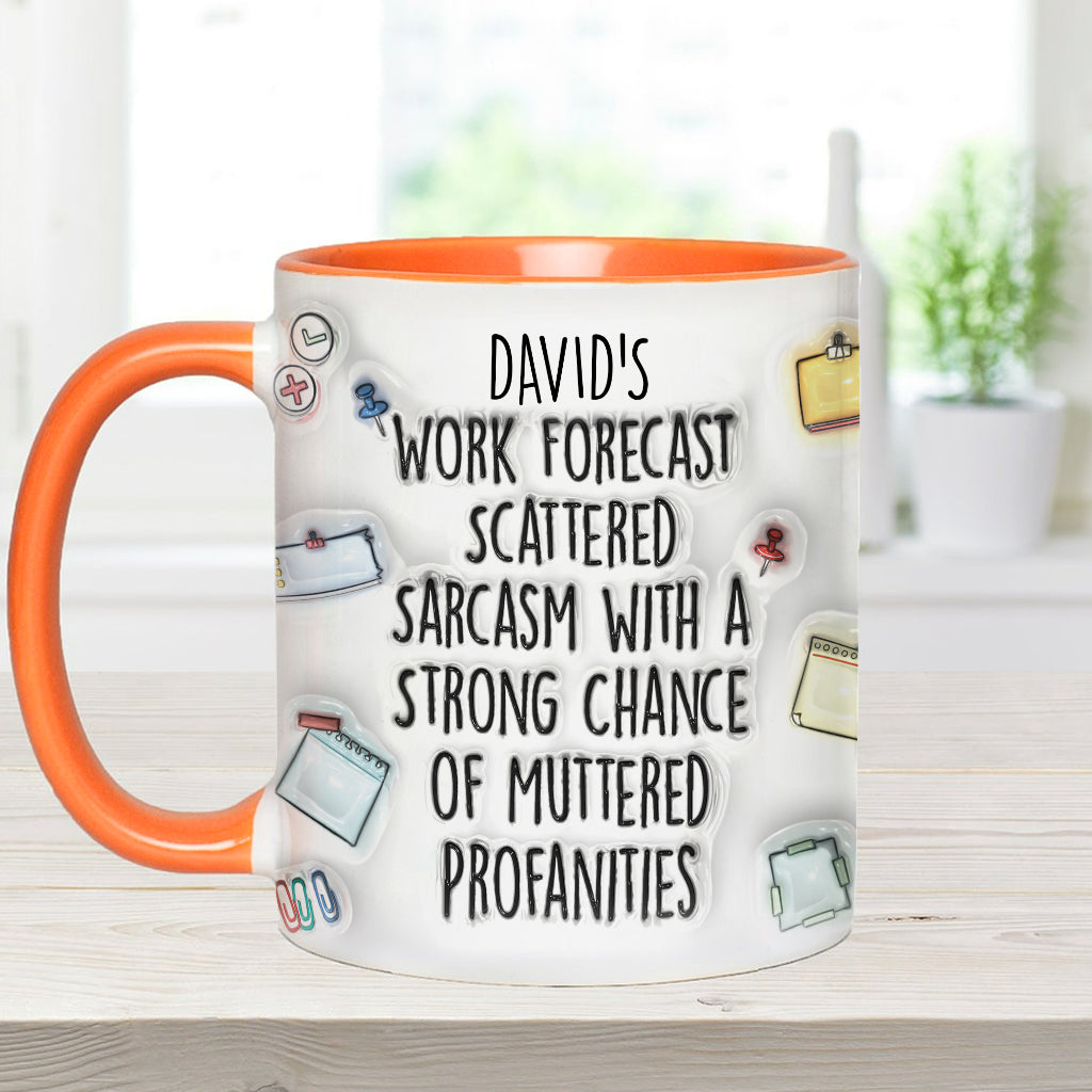 Personalized Christmas Accent Mug with Grinch Design for Holiday Gift