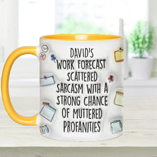 Load image into Gallery viewer, Personalized Christmas Accent Mug with Grinch Design for Holiday Gift

