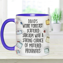 Load image into Gallery viewer, Personalized Christmas Accent Mug with Grinch Design for Holiday Gift
