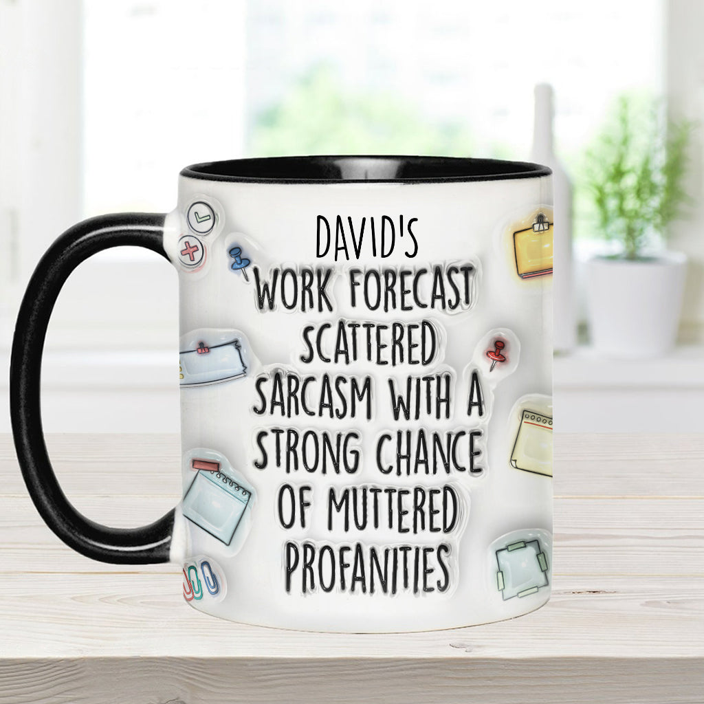Personalized Christmas Accent Mug with Grinch Design for Holiday Gift
