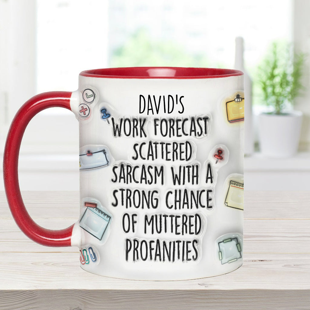 Personalized Christmas Accent Mug with Grinch Design for Holiday Gift